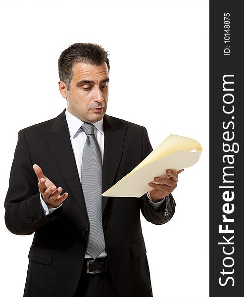 Businessman With Document