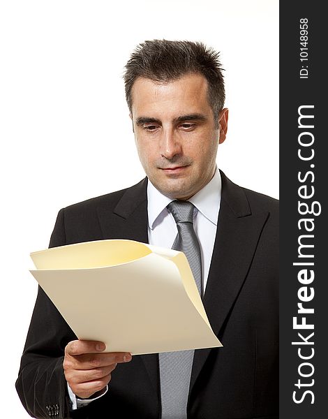 Businessman With Document