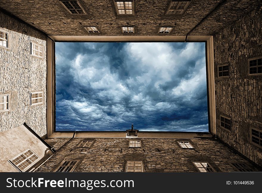 Sky, Cloud, Wall, Window
