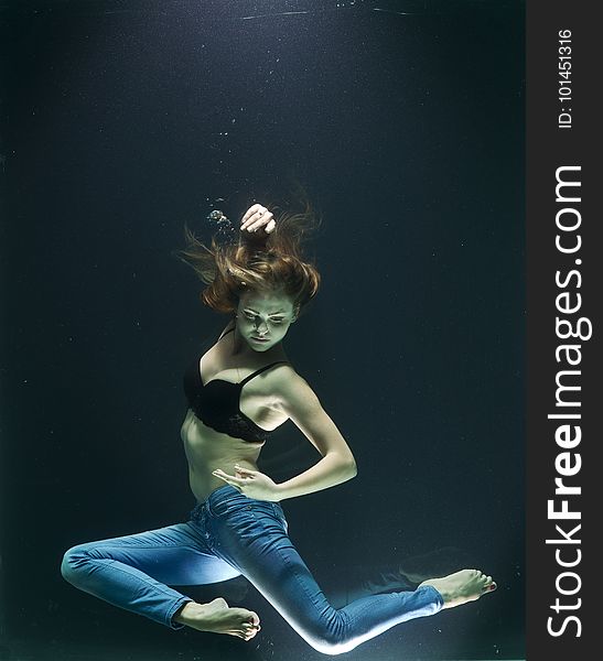 Underwater, Water, Dancer, Girl