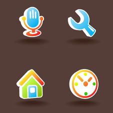 Vector Web Icons. Set 5. Stock Images