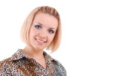 Blond Girl With Perfect Smile Royalty Free Stock Images Blond Girl With Perfect Smile Royalty Free Stock Images