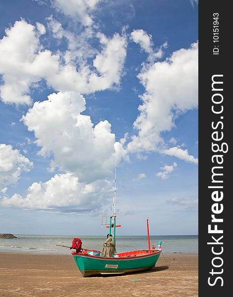 Boat On Beach In Thailand