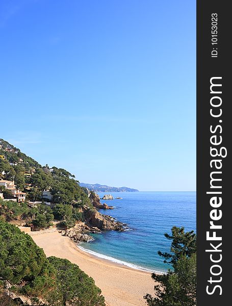 Cala Sant Francesc beach near Blanes (Costa Brava, Catalonia, Spain). Cala Sant Francesc beach near Blanes (Costa Brava, Catalonia, Spain)