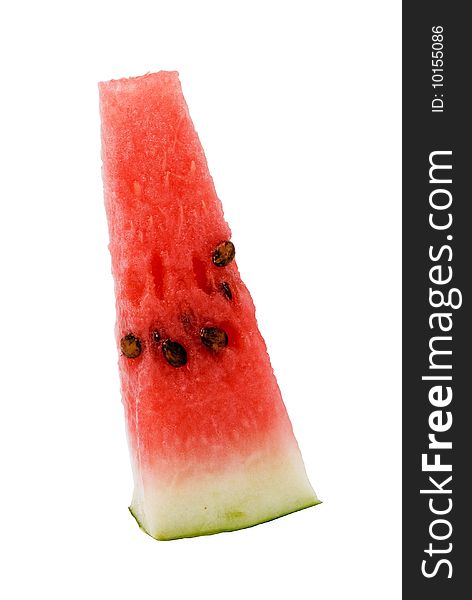 Juicy red watermelon isolated on white background