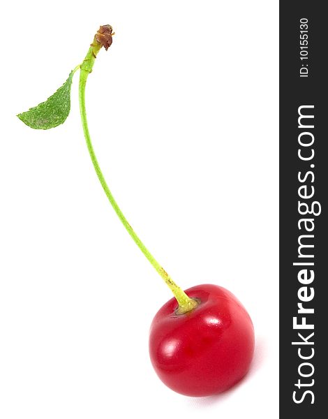 Cherry isolated on the white ,