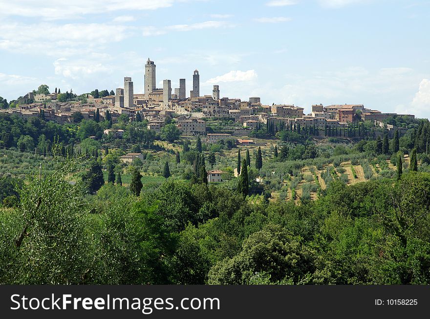 San Gimignano - old village in Tuscany (Toscana), Italy. San Gimignano - old village in Tuscany (Toscana), Italy.