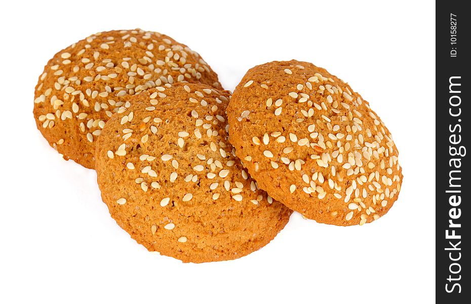 Oats cookies whis a sesame seeds