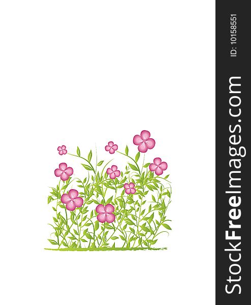 Magic flowers for your text. vector image