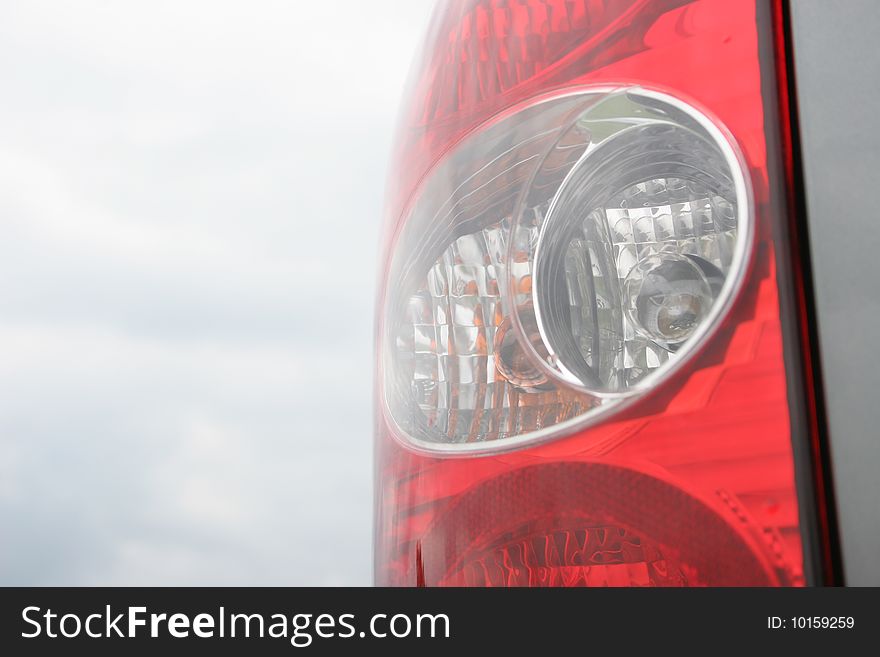 Detail of rear light unit of a car. Detail of rear light unit of a car.