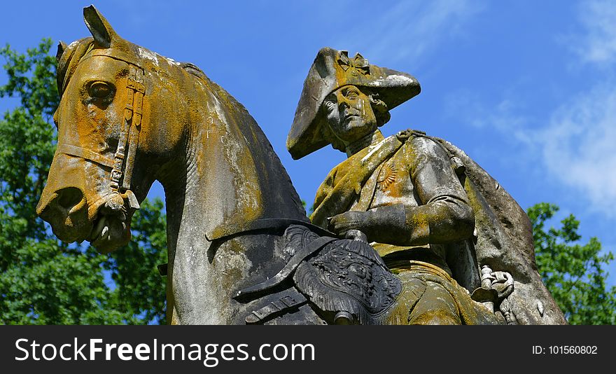Statue, Horse, Monument, Landmark