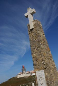 Cabo Roca Lighthouse Royalty Free Stock Photography
