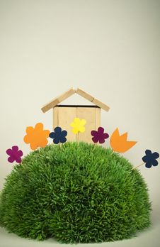 Wooden Model Of House Stock Photo Wooden Model Of House Stock Photo