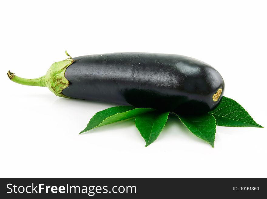 Aubergine Isolated on a White Background. Aubergine Isolated on a White Background