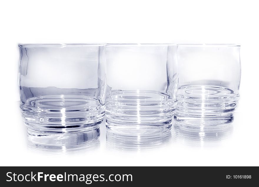 Glasses isolated in white background
