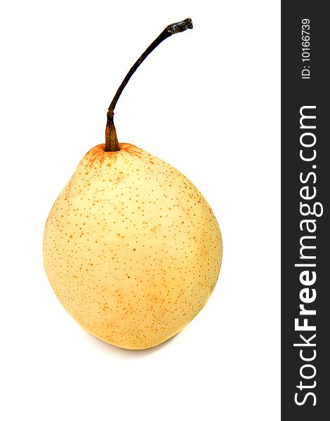 Chinese pear isolated over a white background