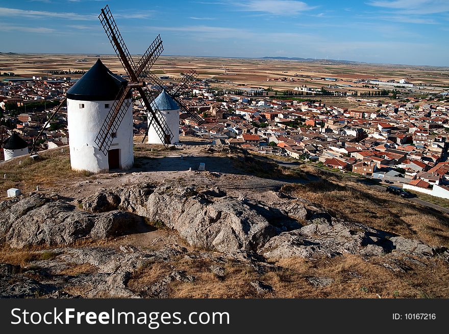 Flour mills at La Mancha. Spain. Flour mills at La Mancha. Spain