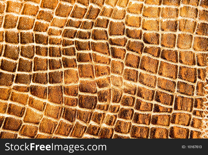 Golden leather texture as a background