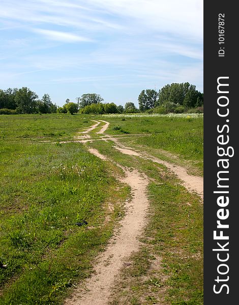 Country side road in vestern europe. Country side road in vestern europe