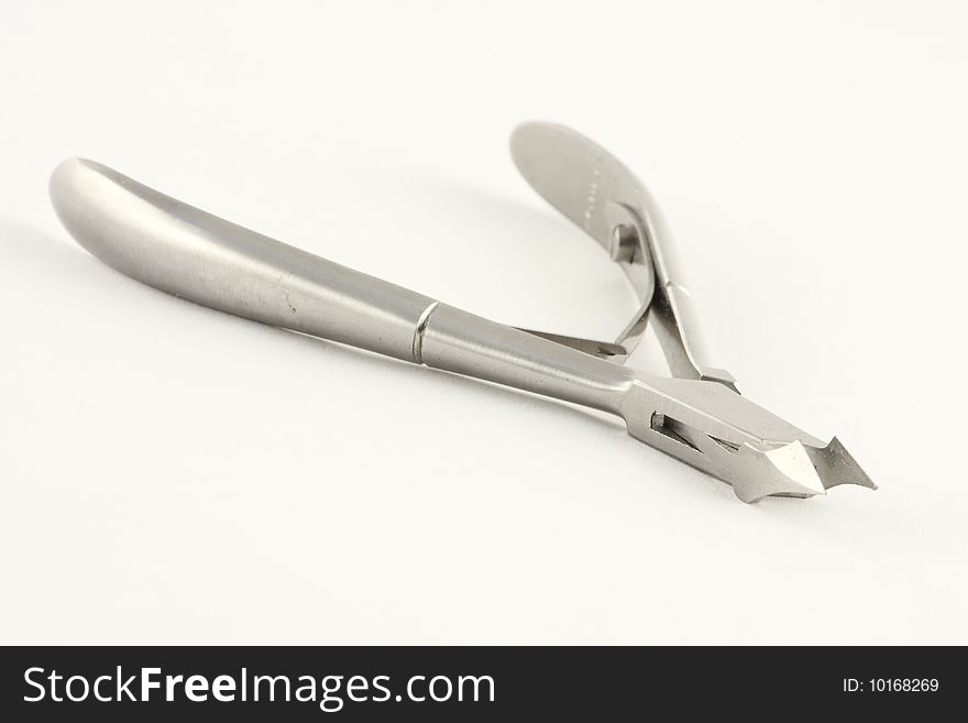 A nipper used by pedicure or manicure. A nipper used by pedicure or manicure