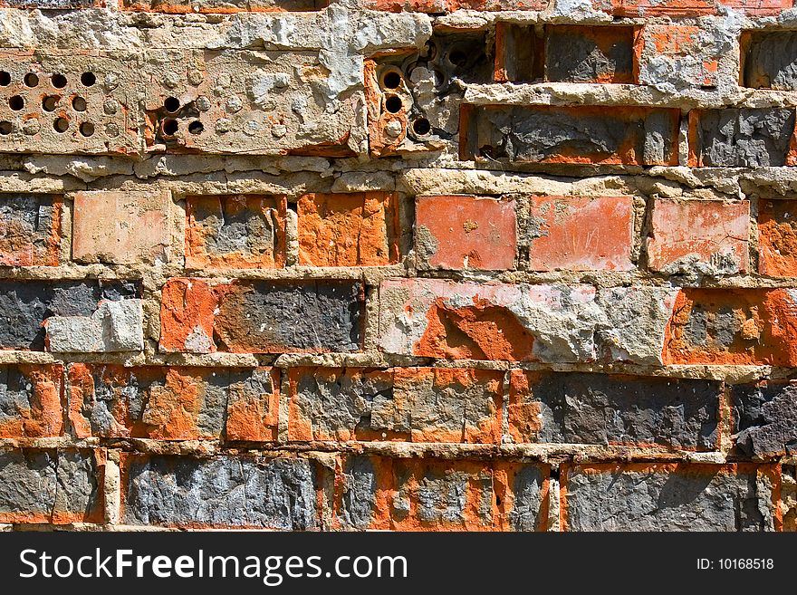 Colored Brick Wall Texture