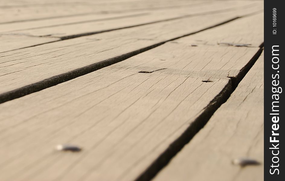 Wooden Floor planks of a board walk. Wooden Floor planks of a board walk.