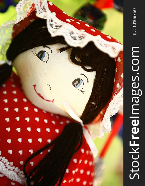 Colorful handmade dolls for sale