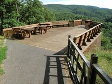 Scenic Mountain Overlook Deck Royalty Free Stock Images Scenic Mountain Overlook Deck Royalty Free Stock Images