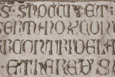 Medieval Latin Catholic Inscription Royalty Free Stock Photos Medieval Latin Catholic Inscription Royalty Free Stock Photos