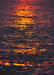 Sunset Over Water Royalty Free Stock Image Sunset Over Water Royalty Free Stock Image