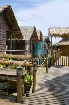 Small Fishing Village Royalty Free Stock Photo Small Fishing Village Royalty Free Stock Photo