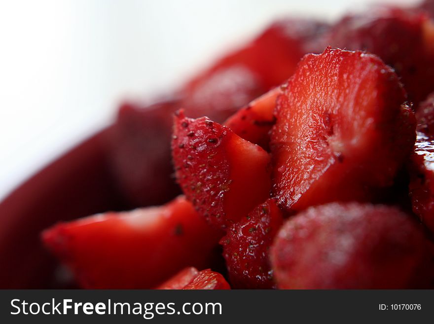 Bowl of Ripe Strawberries