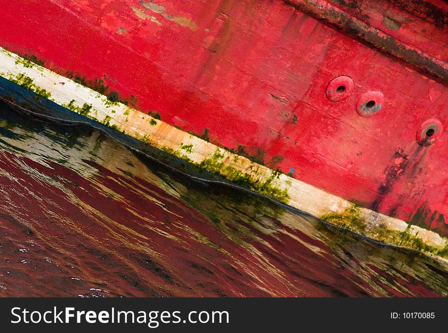 Closeup of a fishing vessel in Scotland