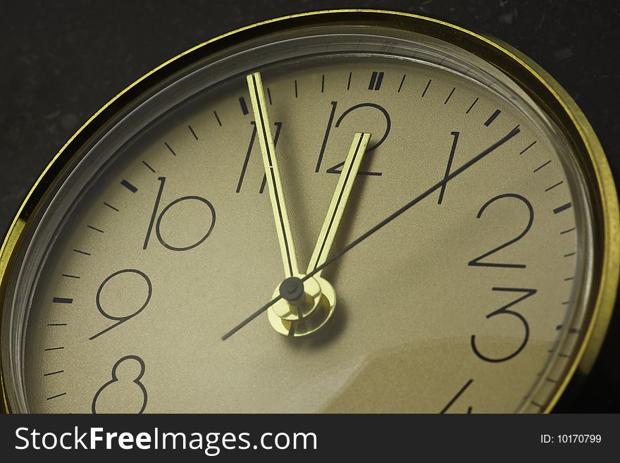 Foto of a clock face symbolizing time passing by. Foto of a clock face symbolizing time passing by.