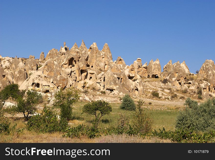 The View Of Cappadocia, Goreme, Turkey