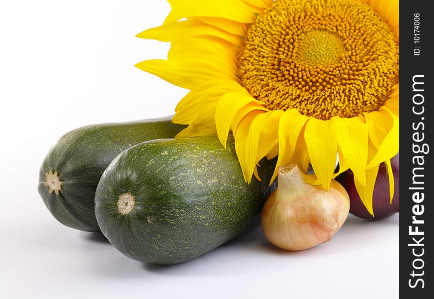 Fresh tasty vegetables still-life.