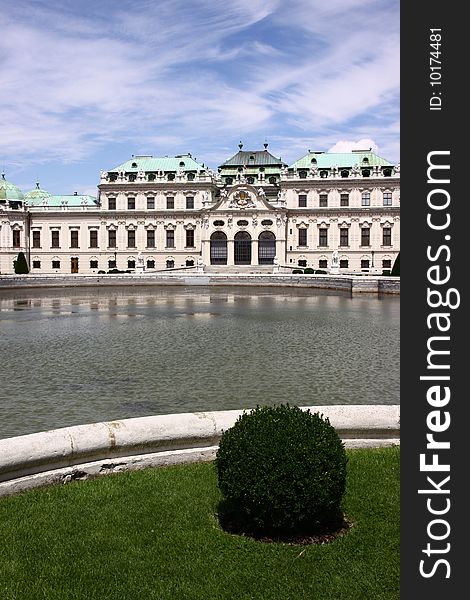 Baroque Palace Belvedere in Vienna (Europe)