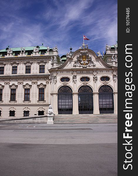 Baroque Palace Belvedere in Vienna (Europe)