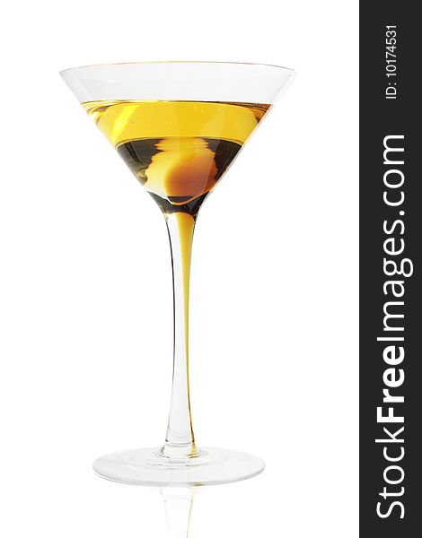 Cocktail on white background (isolated)