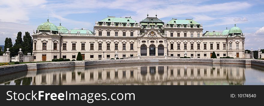 Baroque Palace Belvedere in Vienna (Europe)