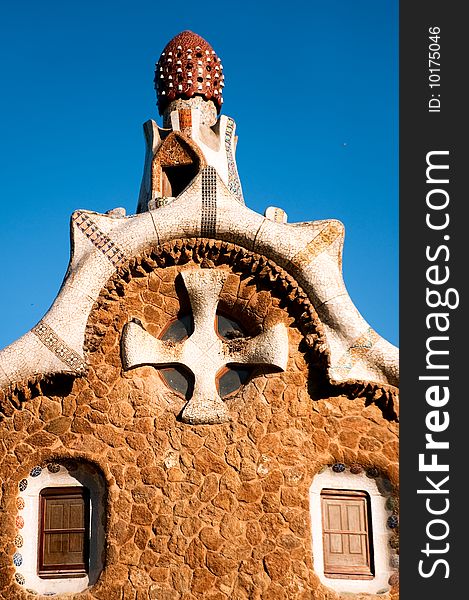 Barcelona. Guell Parc by Antoni Gaudi