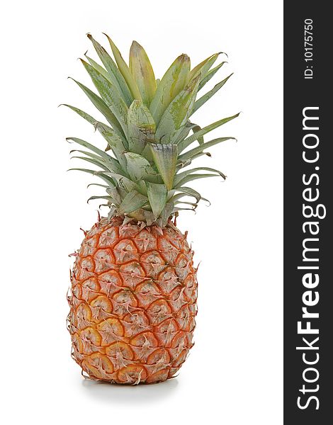 Fruit isolated, pineapple on white background. Fruit isolated, pineapple on white background