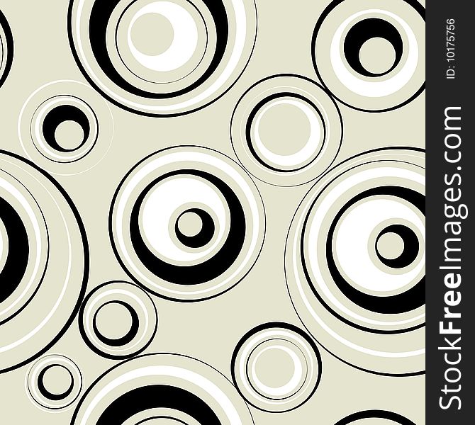 Seamless background from circles.Vector.