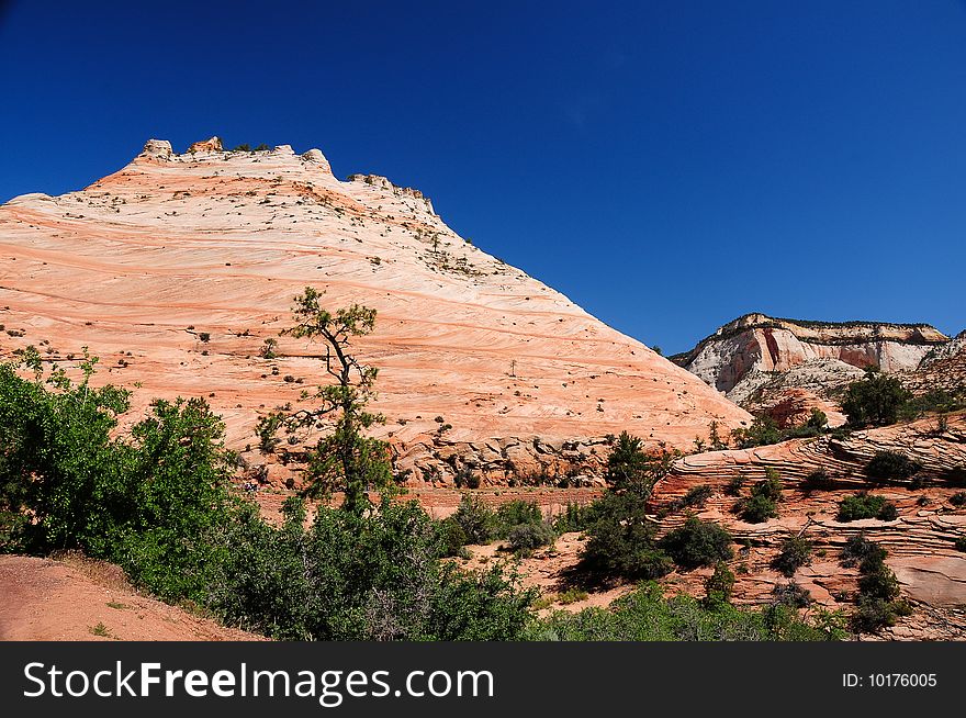 Mountain in Zion National Park in Utah