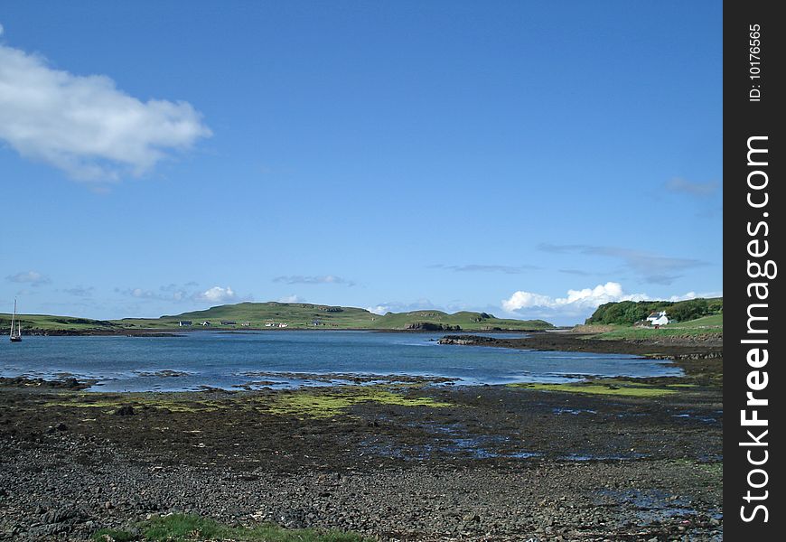 Rocky beach of Hebridean island. Rocky beach of Hebridean island