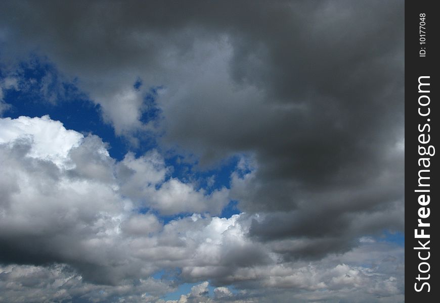 Picture of a sky with clouds