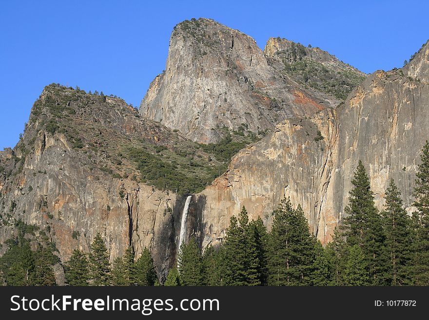 Waterfall in Yosemite National Park, California