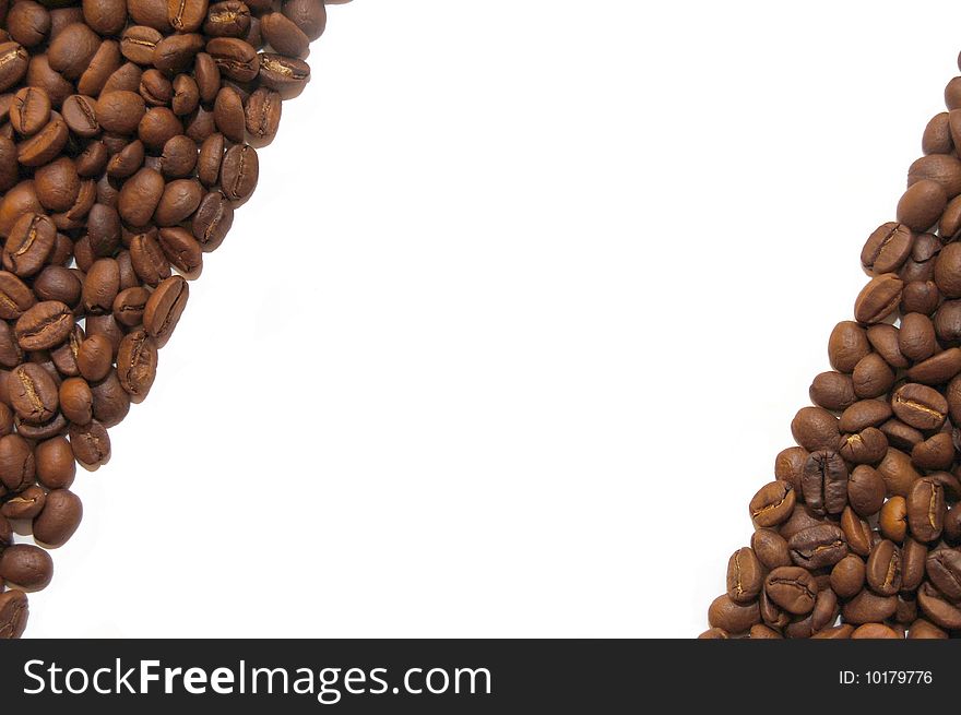 Close up of the aromatic coffee beans