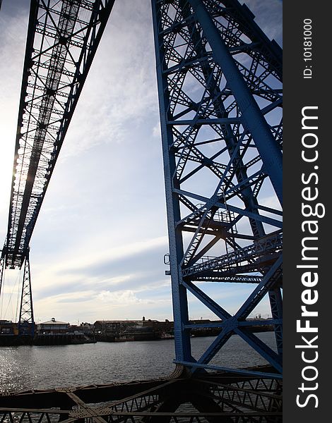 Middlesbrough Transporter Bridge in the North East of England