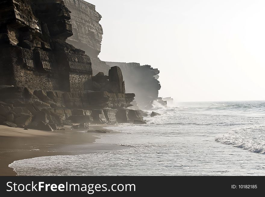 The ocean landscape in Portugal